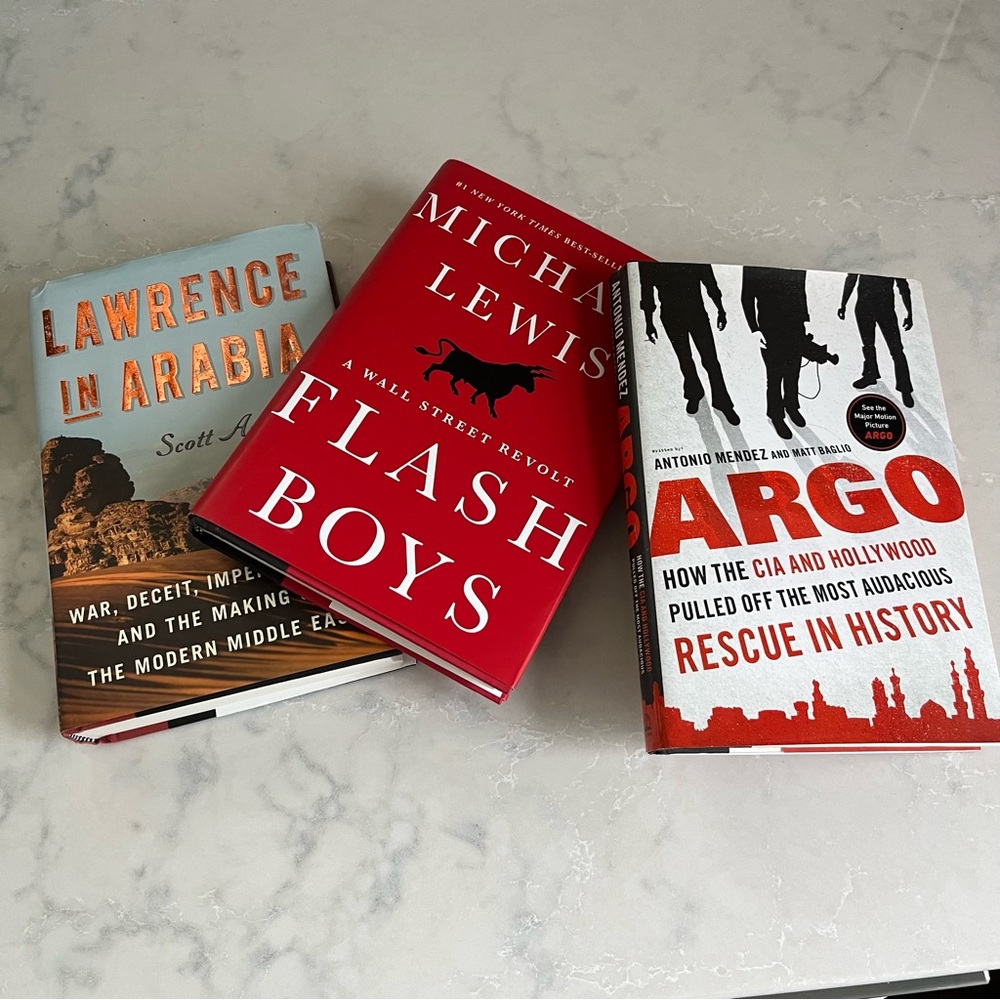 3 contemporary hardback books great condition! Sold as a group of three.